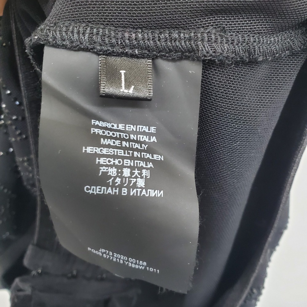 Saint Laurent Paris Womens L Black Beaded Mesh Bodysuit Made in Italy NWOT - Picture 12 of 16